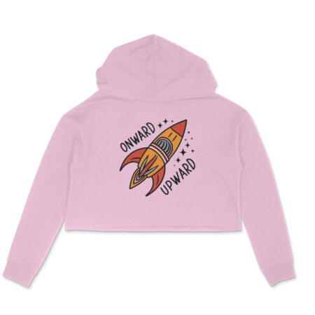 Women's Onward Upward Graphics Printed Crop Hoodies