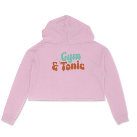 Women's Gym & Tonic Graphics Printed Crop Hoodies