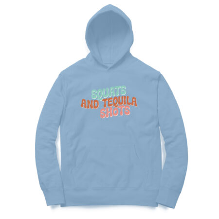 Women's Squats and Tequila Shots Graphics Printed Hoodies