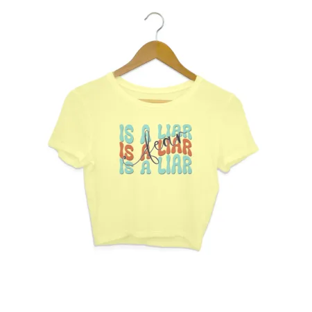 Women's Waiting On Rest Day Graphics Printed Crop Tops