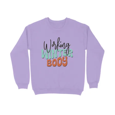 Women's Working Winter Body Graphics Printed Sweatshirts