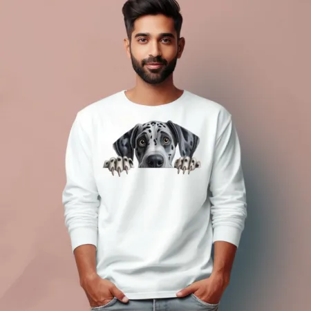 Men's Great Dane Quote Printed Full Sleeve T Shirt