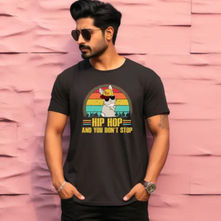 Men's Hip Hop And You Don't Stop Design Printed T-Shirt