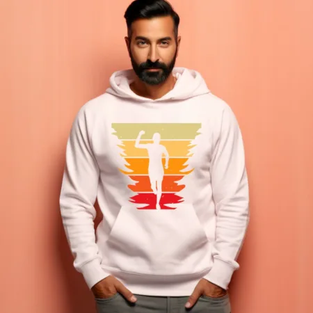 Men's Man Running Graphics Printed Hoodies