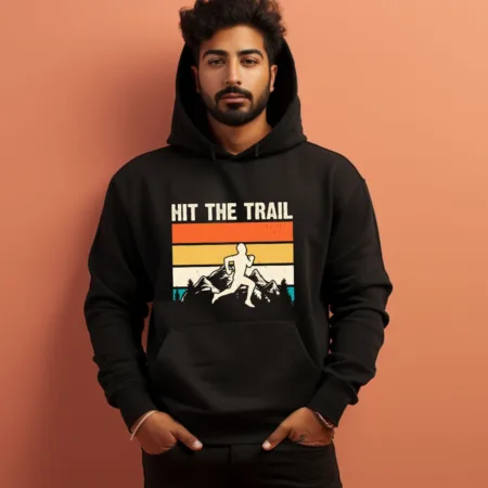 Men's Hit The Rail Graphics Printed Hoodies