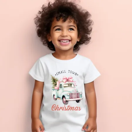 Toddler's Small Town Christmas Graphics Printed T-Shirt