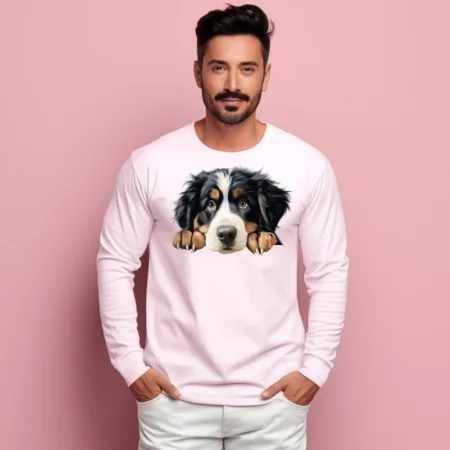 Men's Bernese Mountain Graphics Printed Sweatshirts