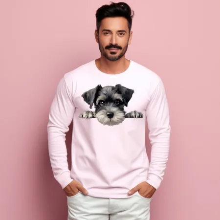 Men's Miniature Schnauzer Graphics Printed Sweatshirts