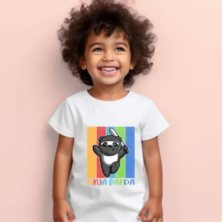 Toddler's Ninja Panda Graphics Printed T-Shirt