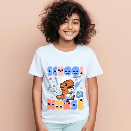 Kid's School Nurse Graphics Printed T-Shirt