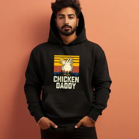 Men's Chicken Daddy Graphics Printed Hoodies
