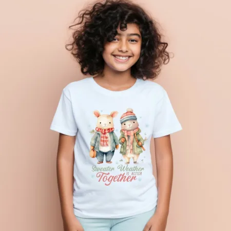 Kid's Sweater Weather Is Potter Together Graphics Printed T-Shirt