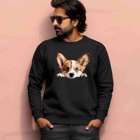 Men's Corgi Graphics Printed Sweatshirts