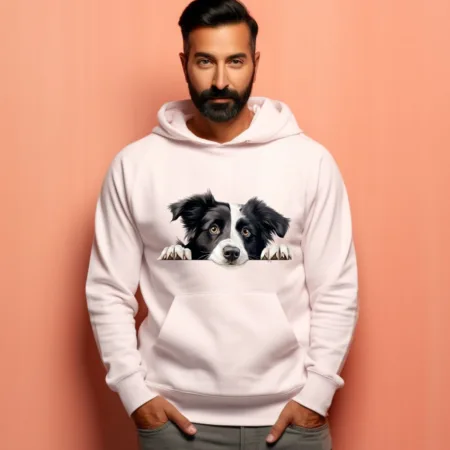 Men's Border Collie Graphics Printed Hoodies