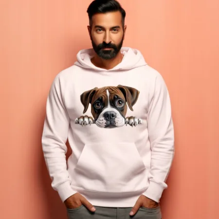 Men's Boxer Graphics Printed Hoodies