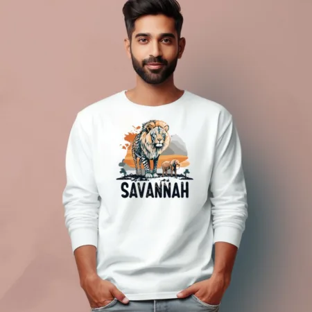 Men's Savannah Quote Printed Full Sleeve T Shirt
