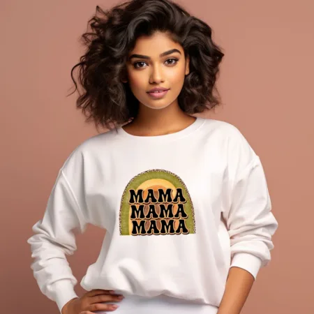 Women's Mama Mama Mama Graphics Printed Sweatshirts