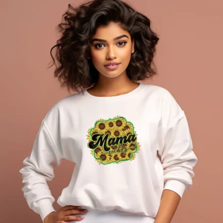Women's Mama Vibes Graphics Printed Sweatshirts