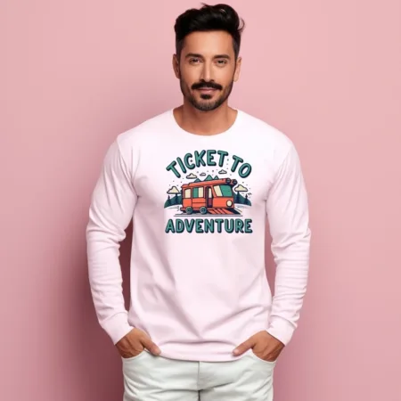 Men's Ticket To Adventure Graphics Printed Sweatshirts
