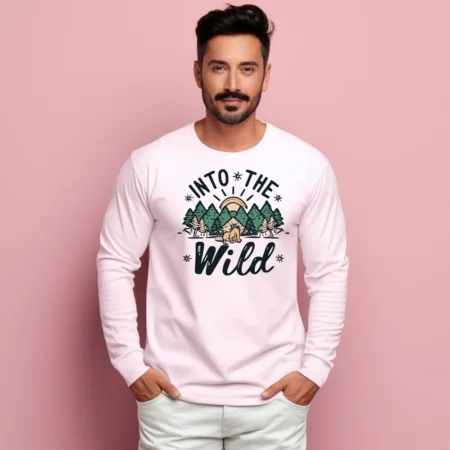 Men's Into The Wild  Graphics Printed Sweatshirts