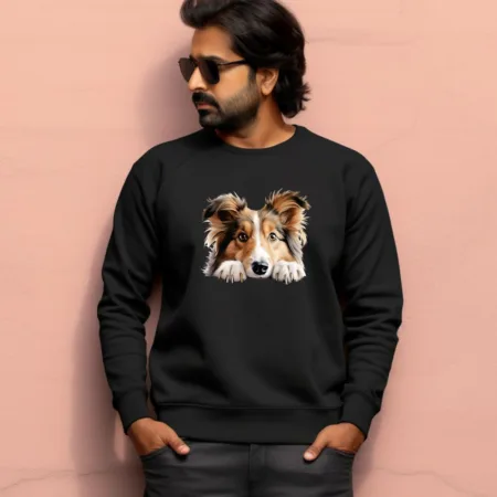 Men's Shetland Sheepdog Graphics Printed Sweatshirts