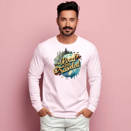Men's  The Road Less Travelled  Graphics Printed Sweatshirts