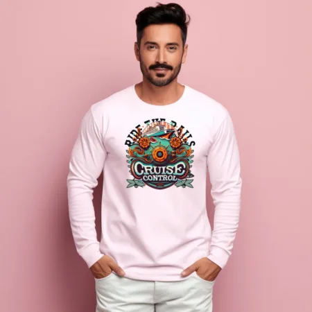 Men's Ride The Rails Cruise Control Graphics Printed Sweatshirts