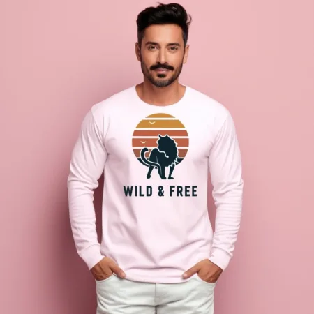 Men's Wild & Free Graphics Printed Sweatshirts
