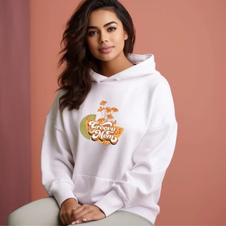 Women's Groovy Mom Graphics Printed Hoodies