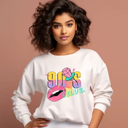 Women's 90'S Babe Graphics Printed Sweatshirts