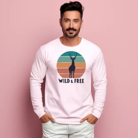 Men's Wild & Free Graphics Printed Sweatshirts