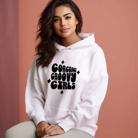 Women's Gorgeous Groovy Girls Graphics Printed Hoodies