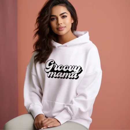 Women's Groovy Mama Graphics Printed Hoodies