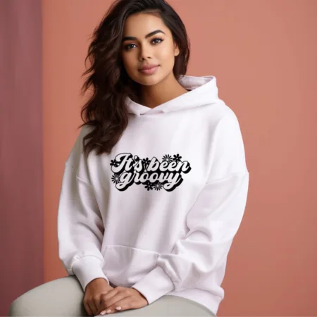 Women's It's Been Groovy Flower Graphics Printed Hoodies