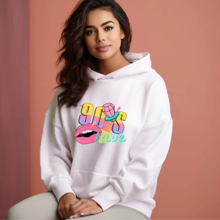 Women's 90'S Babe Graphics Printed Hoodies