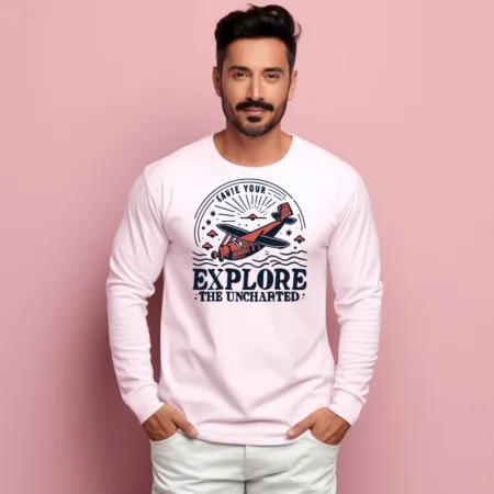 Men's Explore The Uncharted Graphics Printed Sweatshirts