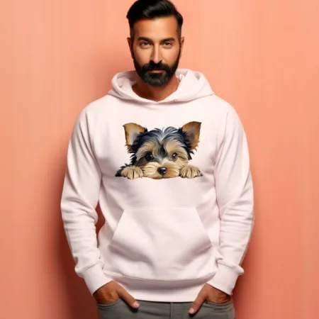 Men's Yorkshire Terrier Graphics Printed Hoodies
