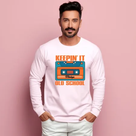 Men's Keepin' IT Old School Graphics Printed Sweatshirts