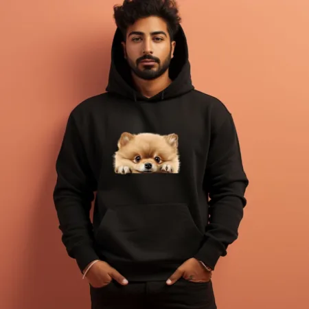 Men's Pomeranian Graphics Printed Hoodies