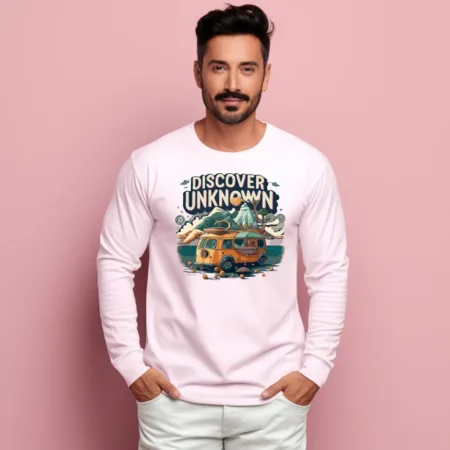 Men's Discover Unknown Graphics Printed Sweatshirts