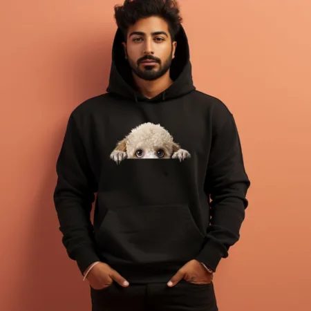 Men's Poodle Graphics Printed Hoodies