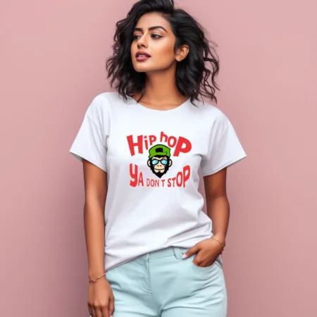 Women's Hip Hop Ya Don't Stop Graphics Printed T-Shirt