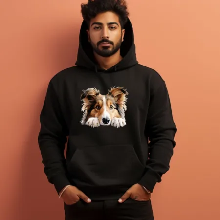 Men's Shetland Sheepdog Graphics Printed Hoodies