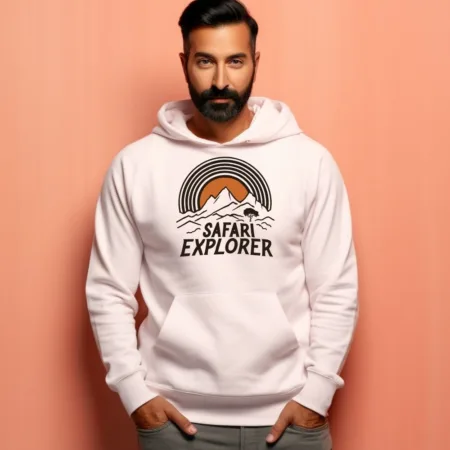 Men's Safari Explorer Graphics Printed Hoodies