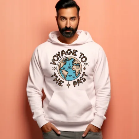 Men's Voyage To The Past Graphics Printed Hoodies