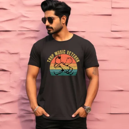 Men's Trap Music Veteran Design Printed T-Shirt