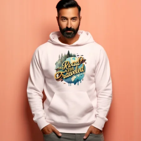Men's  The Road Less Travelled  Graphics Printed Hoodies