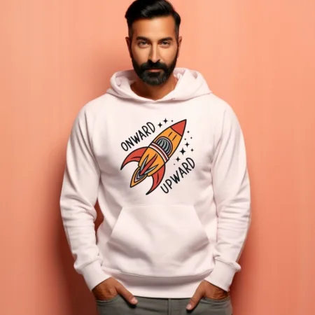 Men's Onward Upward Graphics Printed Hoodies
