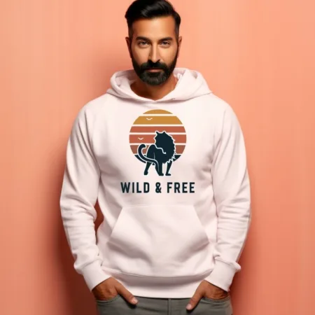 Men's Wild & Free Graphics Printed Hoodies