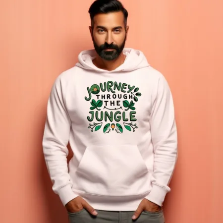 Men's Journey Through The Jungle Graphics Printed Hoodies